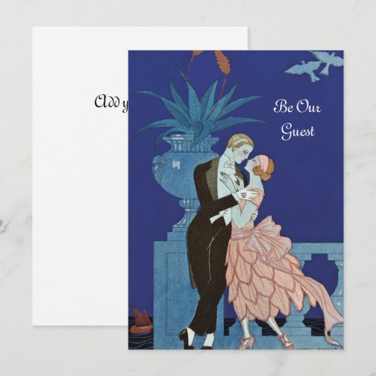 Vintag Romantisches Paar ~ "Oui" (Vorne/Hinten)