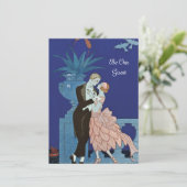 Vintag Romantisches Paar ~ "Oui" (Stehend Vorderseite)