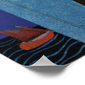 Vintag Romantisches Paar ~ Oui Poster (Ecke)