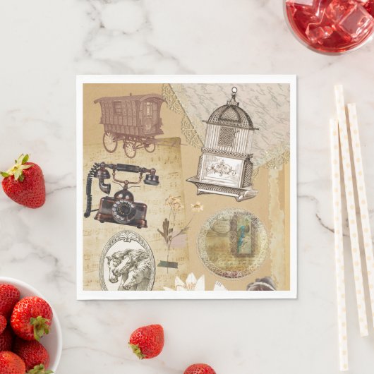 Vintag Romantisches Papier Napkins Serviette (Beispiel)