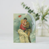 Vintag Romantisches Valentin (5) Feiertagspostkarte (Stehend Vorderseite)