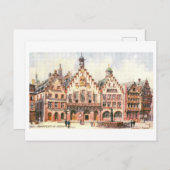 Vintag Romer in Frankfurt, Deutschland Postkarte (Vorne/Hinten)