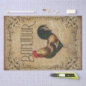 Vintag Roose Bonjour Paris Decoupage Seidenpapier (Handwerk)