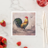 Vintag Rooster Napkins Serviette (Beispiel)