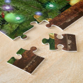 Vintag Rooster Singt Weihnachtslieder Puzzle (Seite)