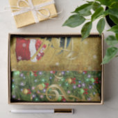 Vintag Rooster Singt Weihnachtslieder Seidenpapier (Geschenk)