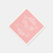 Vintag rosa | Abschluss Napkins Serviette (Ecke)
