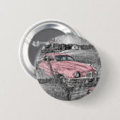 Vintag rosa Auto Button (Vorne & Hinten)