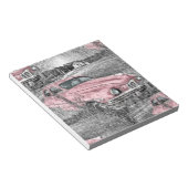 Vintag rosa Auto Notizblock (angewinkelt)