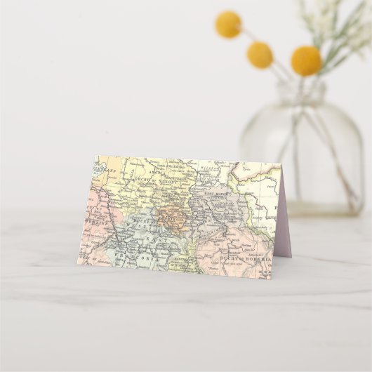 Vintag Rosa Bläsernbahn Karte Abenteuerdusche (Rückseite)