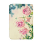 Vintag-Rosa-Blume Badematte (Vorderseite Vertikal)