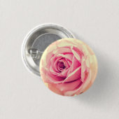 Vintag-Rosa-Blume Button (Vorne & Hinten)