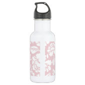 Vintag rosa Blumendach Wasserflasche Flasche mit N (Rückseite)