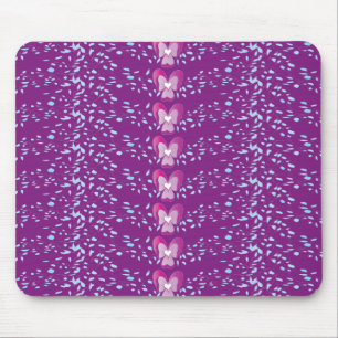 Vintag rosa Blumenmuster Mousepad