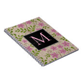 Vintag rosa Blumenmuster Notizblock (Rechte Seite)