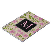 Vintag rosa Blumenmuster Notizblock (Linke Seite)