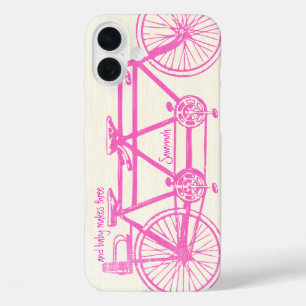 Vintag rosa Bright Colors Bike Muster iPhone iPhone 16 Plus Hülle