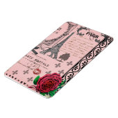 Vintag-Rosa-Collage Magnet (Linke Seite)