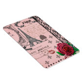 Vintag-Rosa-Collage Magnet (Rechte Seite)