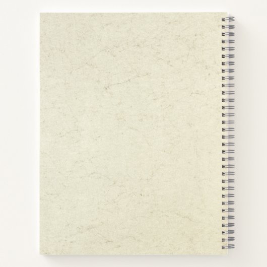 Vintag Rosa Collina Notizblock (Rückseite)