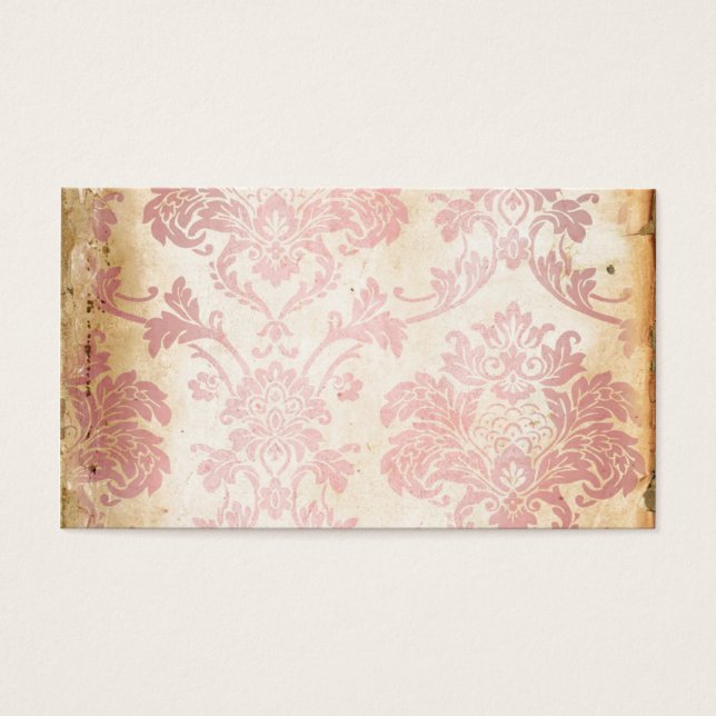 Vintag rosa Damask (Vorderseite)