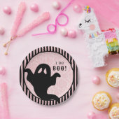 Vintag rosa Damask | Halloween-Bat-Brautparty Pappteller (Party)