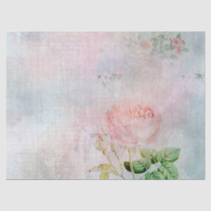 Vintag Rosa-Dekoupage Seidenpapier