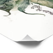 Vintag rosa Farbe des Blumenwassers Poster (Ecke)