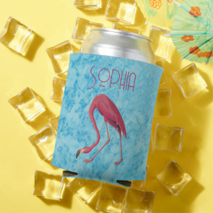 Vintag rosa Flamingo Dosenkühler