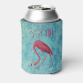 Vintag rosa Flamingo Dosenkühler (Kanne Rückseite)