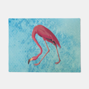 Vintag rosa Flamingo Fußmatte