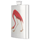 Vintag rosa Flamingo Gemälde klassische Flasche Flachmann (Links)