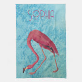 Vintag rosa Flamingo Geschirrtuch (Vertikal)