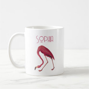 Vintag rosa Flamingo Kaffeetasse