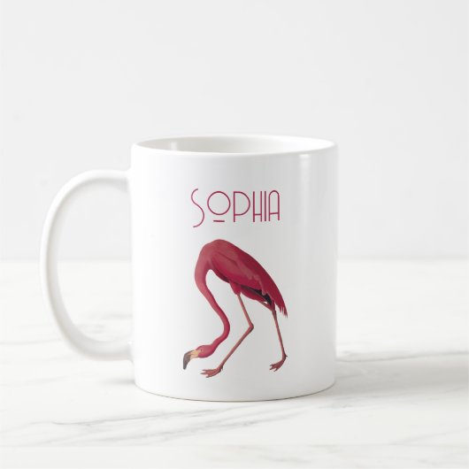 Vintag rosa Flamingo Kaffeetasse (Links)