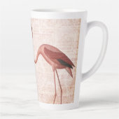 Vintag rosa Flamingo  Milchtasse (Rechts)