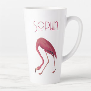Vintag rosa Flamingo Milchtasse