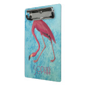 Vintag rosa Flamingo Mini Klemmbrett (Gewinkelt2)
