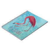 Vintag rosa Flamingo Notizblock (Linke Seite)