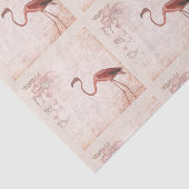 Vintag rosa Flamingo Seidenpapier (Ausschnitt)