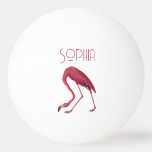 Vintag rosa Flamingo Tischtennisball