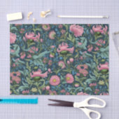 Vintag rosa Floral Seidenpapier (Handwerk)
