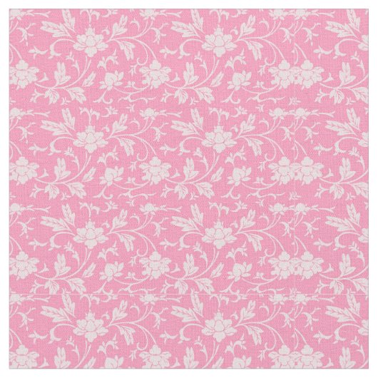 Vintag rosa Floral Stoff (Nahaufnahme)
