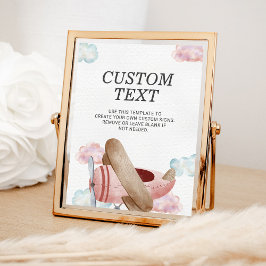 Vintag-rosa-Flugzeug-Geburtstagspartei Eigene Anme Poster