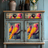 Vintag-rosa Gelbschnecken Viktorianische Illustrat Seidenpapier