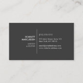 Vintag rosa Gemusterter Elefant Visitenkarte (Rückseite)