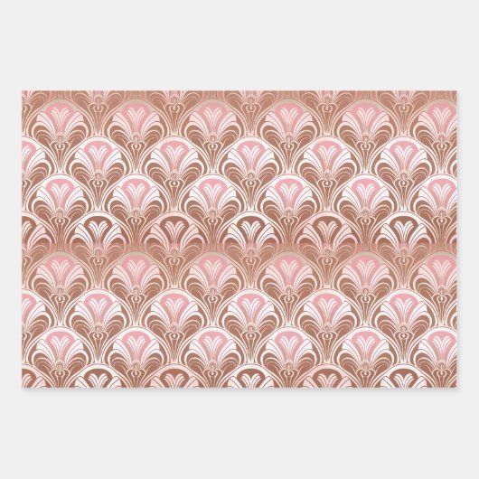 Vintag rosa geschenkpapier set (Vorderseite 2)