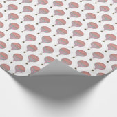 Vintag rosa, hellblaue Luftballons Geschenkpapier (Ecke)