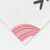 Vintag rosa Kaktus Wasserfarbmuster Fleecedecke (Ecke)