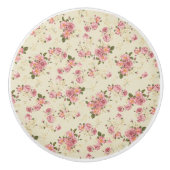 Vintag rosa Keramik Keramikknauf (Vorderseite)